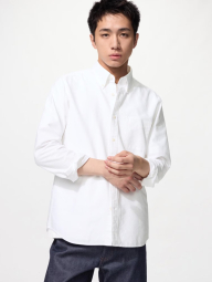 Рубашка UNIQLO с карманом 1161333177 (Белый 3XL)