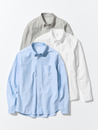 Рубашка UNIQLO с карманом 1161333177 (Белый 3XL)
