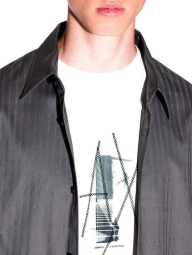 Мужская рубашка Armani Exchange 1161429853 (Серый S)