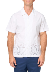 Мужская рубашка Guess с коротким рукавом 1161444453 (Белый L)