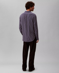 Мужская рубашка Easy Fit Calvin Klein в полоску 1161486353 (Синий M)
