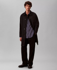 Мужская рубашка Easy Fit Calvin Klein в полоску 1161486353 (Синий M)
