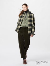 Фланелевая рубашка в клетку UNIQLO 1162143292 (Зеленый XL)