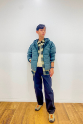 Фланелевая рубашка в клетку UNIQLO 1162143292 (Зеленый XL)