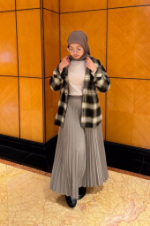 Фланелевая рубашка в клетку UNIQLO 1162143292 (Зеленый XL)