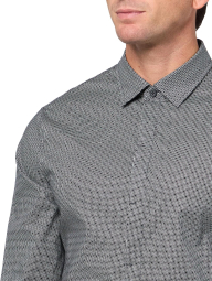 Мужская рубашка ARMANI EXCHANGE с принтом 1162781858 (Синий XL)