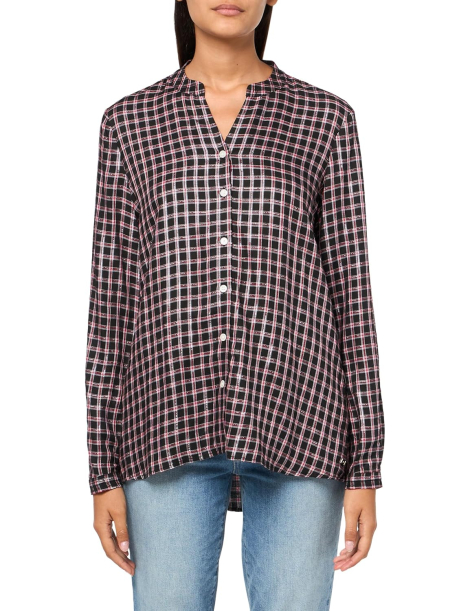 Женская рубашка Tommy Hilfiger в клетку 1159842585 (Черный XL)