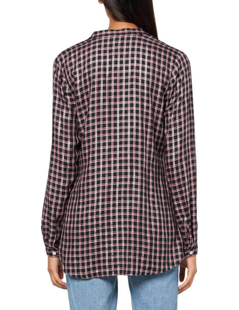Женская рубашка Tommy Hilfiger в клетку 1159842585 (Черный XL)