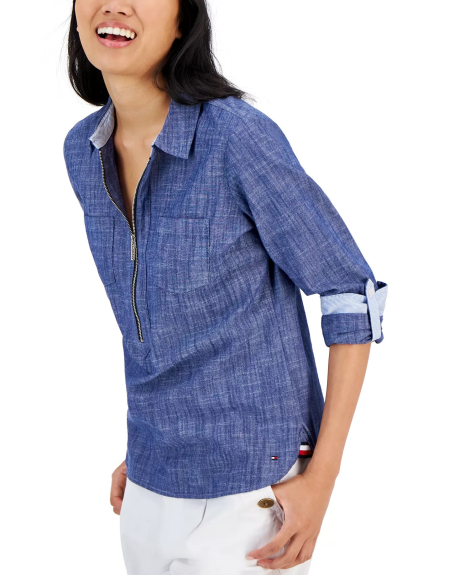 Жіноча сорочка Tommy Hilfiger 1159846966 (Синій XS)