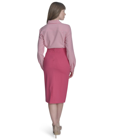 Жіноча сорочка Tommy Hilfiger в смужку 1159852204 (Білий/Рожевий XS)