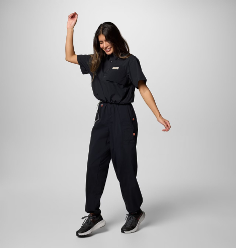 Жіноча сорочка з коротким рукавом Columbia із захистом UPF 50 1159852267 (Чорний XL)