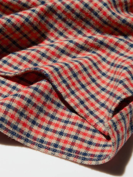 Фланелевая рубашка Uniqlo в клетку 1159852503 (Красный XXL)