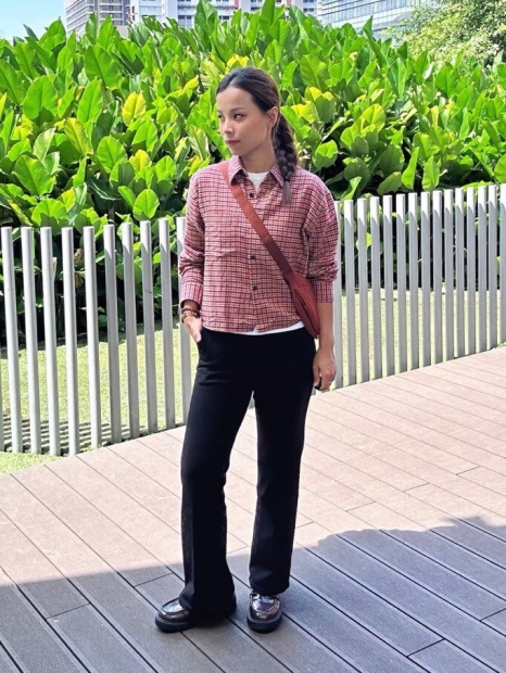 Фланелевая рубашка Uniqlo в клетку 1159852503 (Красный XXL)