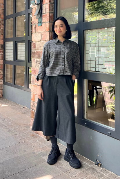 Фланелевая рубашка Uniqlo в клетку 1159852505 (Зеленый XXL)