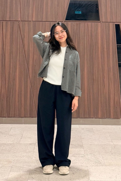 Фланелевая рубашка Uniqlo в клетку 1159852505 (Зеленый XXL)