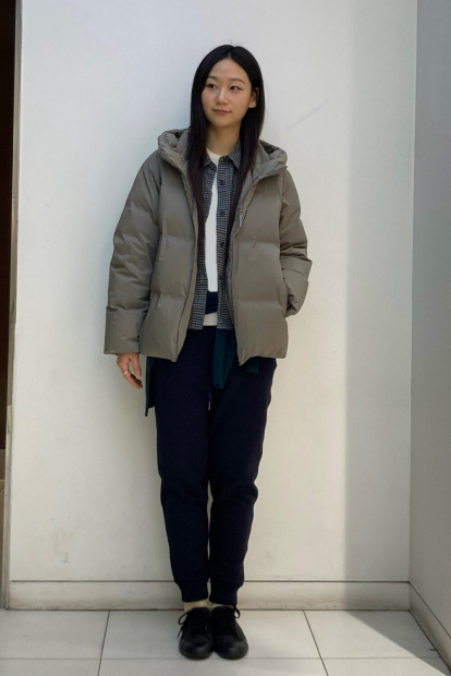 Фланелевая рубашка Uniqlo в клетку 1159852505 (Зеленый XXL)