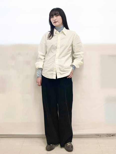 Хлопковая рубашка UNIQLO 1159852517 (Молочный XL)