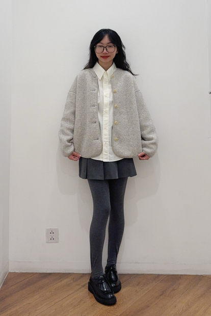 Хлопковая рубашка UNIQLO 1159852517 (Молочный XL)