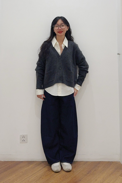 Хлопковая рубашка UNIQLO 1159852517 (Молочный XL)