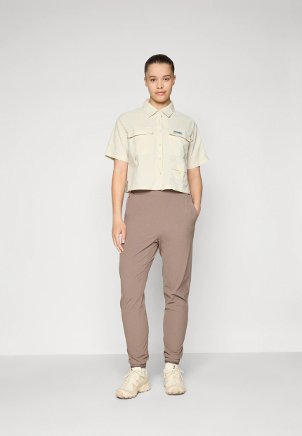 Женская рубашка с коротким рукавом Columbia с защитой UPF 50 1159852528 (Молочный XXL)