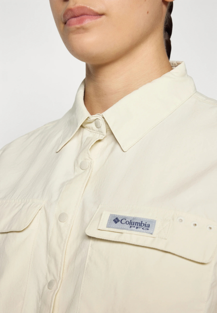 Женская рубашка с коротким рукавом Columbia с защитой UPF 50 1159852528 (Молочный XXL)