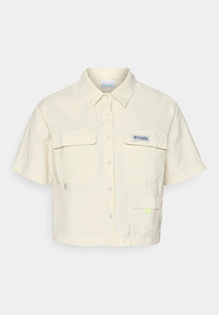 Женская рубашка с коротким рукавом Columbia с защитой UPF 50 1159852528 (Молочный XXL)