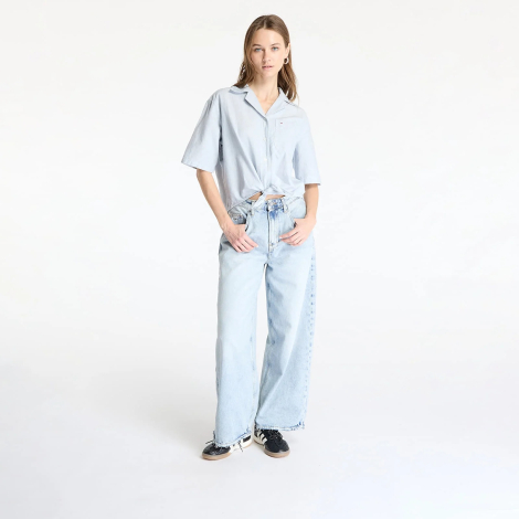 Женская легкая рубашка Tommy Hilfiger с завязками 1159852658 (Голубой L)