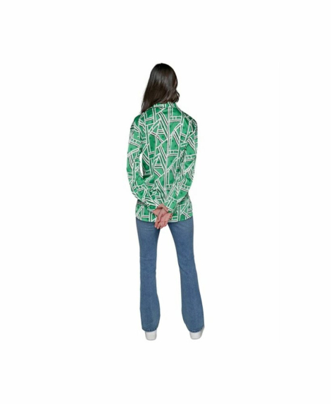 Легка жіноча сорочка Karl Lagerfeld з принтом 1159852722 (Зелений L)