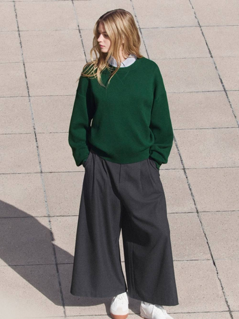 Хлопковая рубашка UNIQLO в полоску 1159853272 (Серый XL)