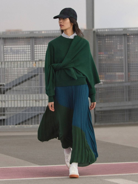 Хлопковая рубашка UNIQLO в полоску 1159853272 (Серый XL)