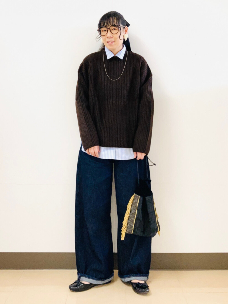 Рубашка Uniqlo в полоску 1159854261 (Голубой XXL)