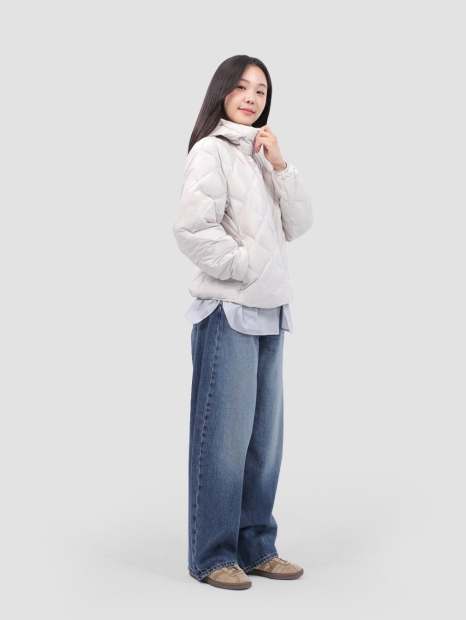 Рубашка UNIQLO в полоску 1159854450 (Серый S)