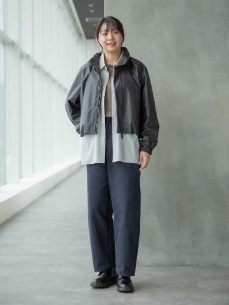 Рубашка UNIQLO в полоску 1159854450 (Серый S)