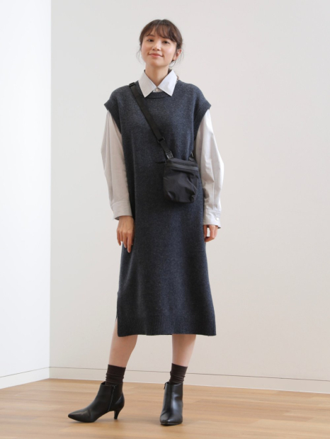 Рубашка UNIQLO в полоску 1159854450 (Серый S)