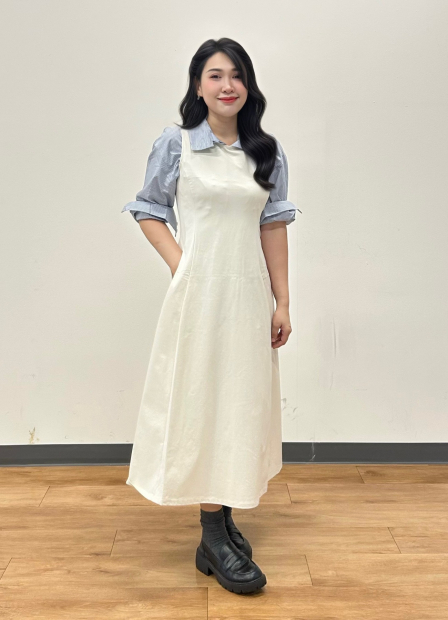 Рубашка Uniqlo в полоску 1159857830 (Голубой XL)