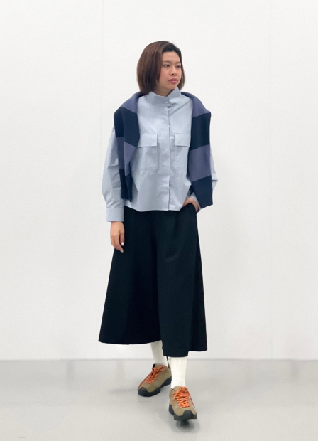 Рубашка Uniqlo в полоску 1159857830 (Голубой XL)