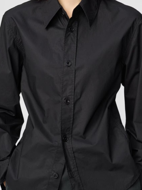 Бавовняна сорочка UNIQLO 1159855143 (Чорний S)