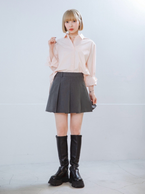 Рубашка Uniqlo в полоску 1159855146 (Розовый M)