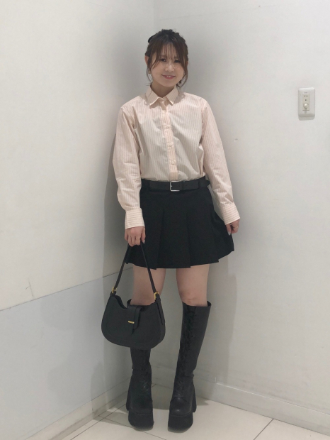 Рубашка Uniqlo в полоску 1159855146 (Розовый M)