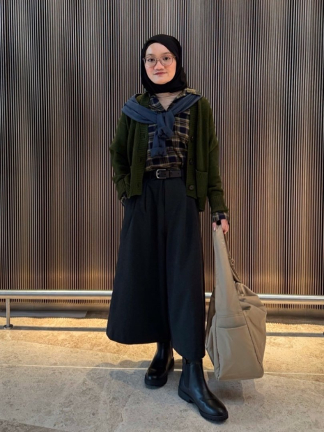 Фланелевая рубашка Uniqlo в клетку 1159855192 (Разные цвета XL)