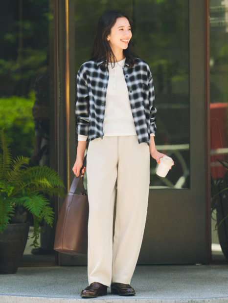 Фланелевая рубашка Uniqlo в клетку 1159855791 (Черный M)