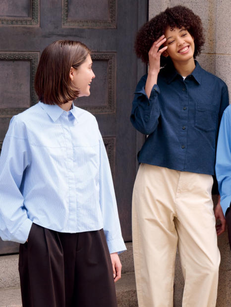 Фланелевая рубашка Uniqlo 1159856737 (Синий XL)