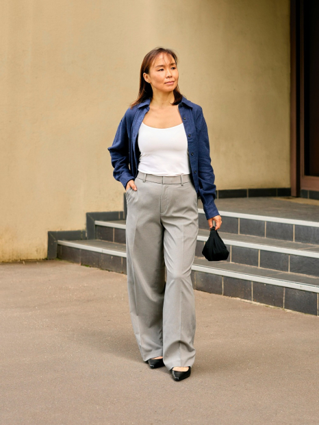 Фланелевая рубашка Uniqlo 1159856737 (Синий XL)