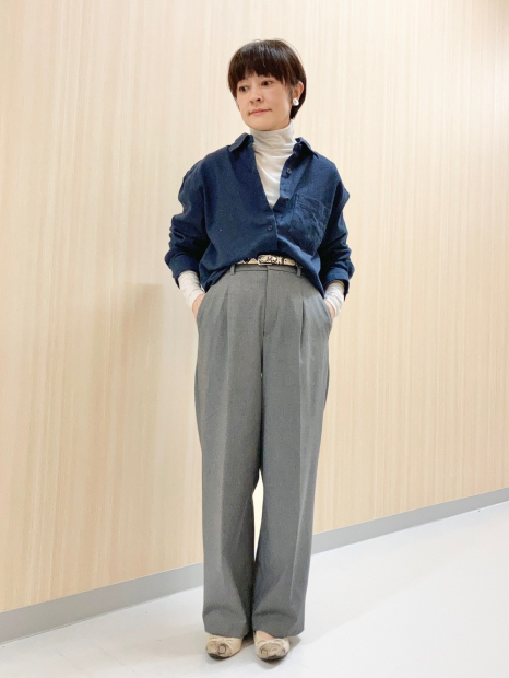 Фланелевая рубашка Uniqlo 1159856737 (Синий XL)