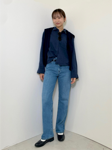 Фланелевая рубашка Uniqlo 1159856737 (Синий XL)