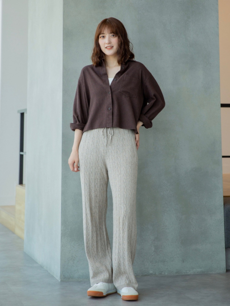 Фланелевая рубашка Uniqlo 1159857182 (Коричневый XXL)