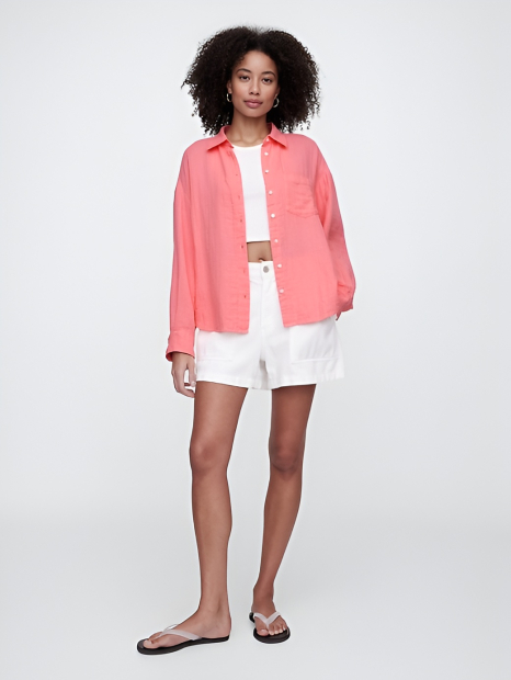 Жіноча сорочка GAP 1159857928 (рожевий M)