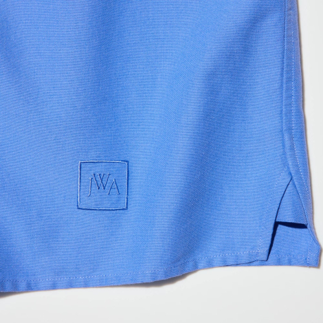 Укороченная рубашка UNIQLO 1159859678 (Синий XL)