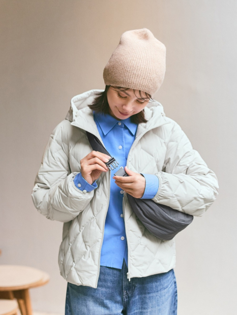 Укороченная рубашка UNIQLO 1159859678 (Синий XL)