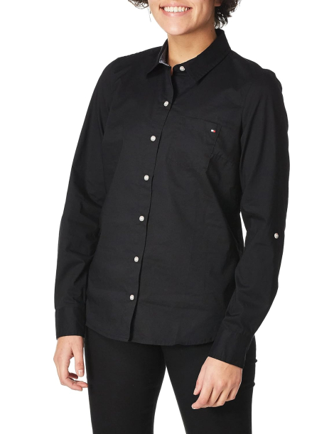 Женская рубашка Tommy Hilfiger 1159861561 (Черный S)